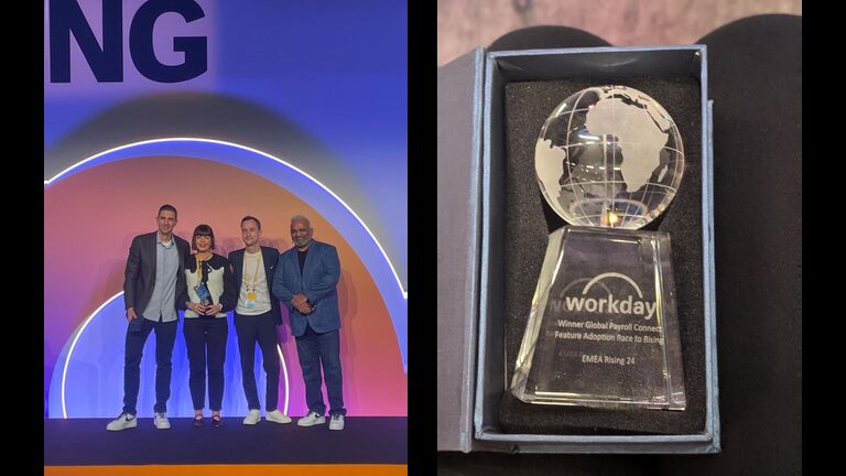 Payslip wins Workday Technology Award at EMEA Rising 2024 pic 3